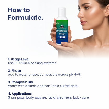 How to use Cocamidopropyl Betaine in cosmetic formulations