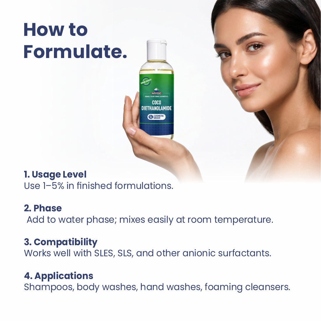How to use Coco di ethanol amide in cosmetic formulations