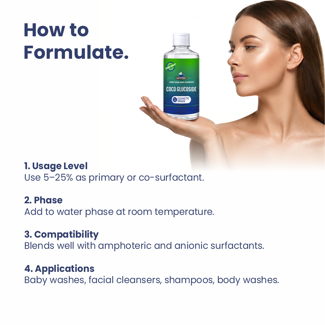 How to use Coco Glucoside in cosmetic formulations