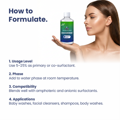 How to use Coco Glucoside in cosmetic formulations