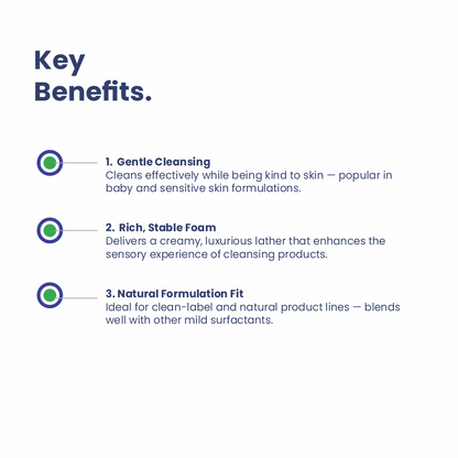 Coco Glucoside key formulation benefits and performance properties