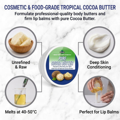 Cocoa Butter key benefits for cosmetic formulations