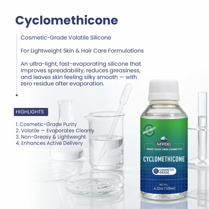 Cyclomethicone Cosmetic Grade Volatile Silicone for Lightweight Skin and Hair Care Formulations