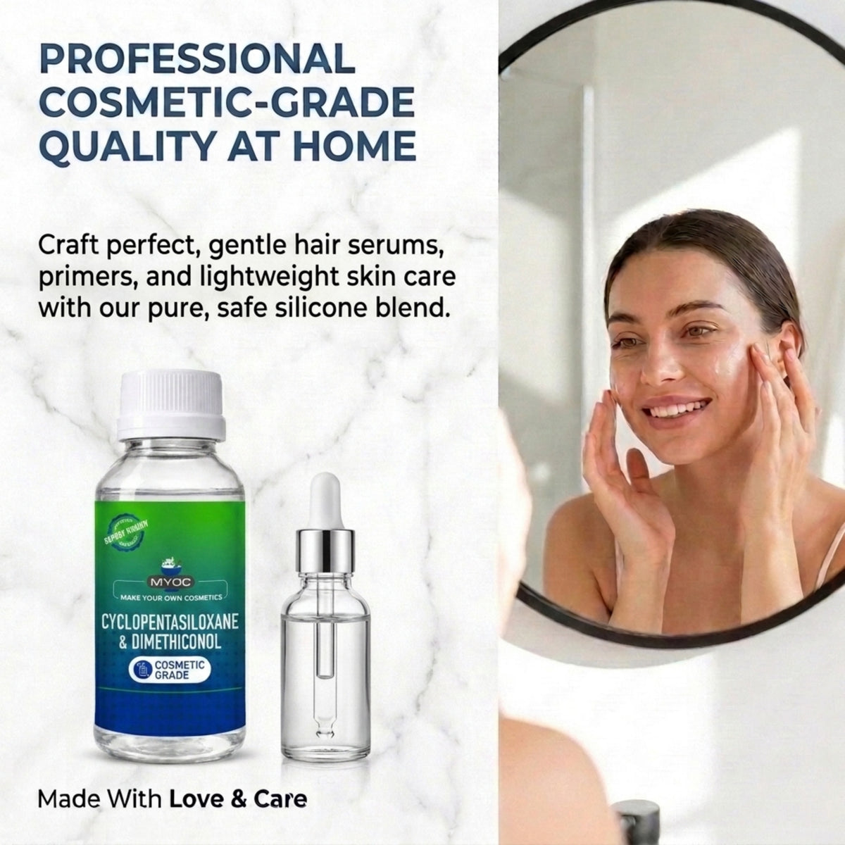 Cyclopentasiloxane & Dimethiconol applications in skincare haircare and personal care products