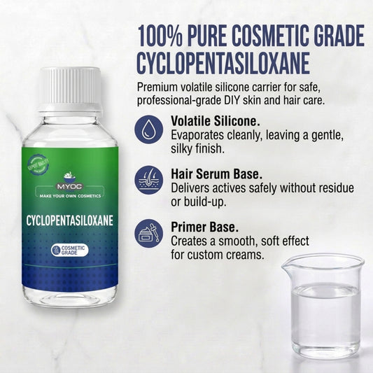 Cyclopentasiloxane ingredient for cosmetic and personal care formulations