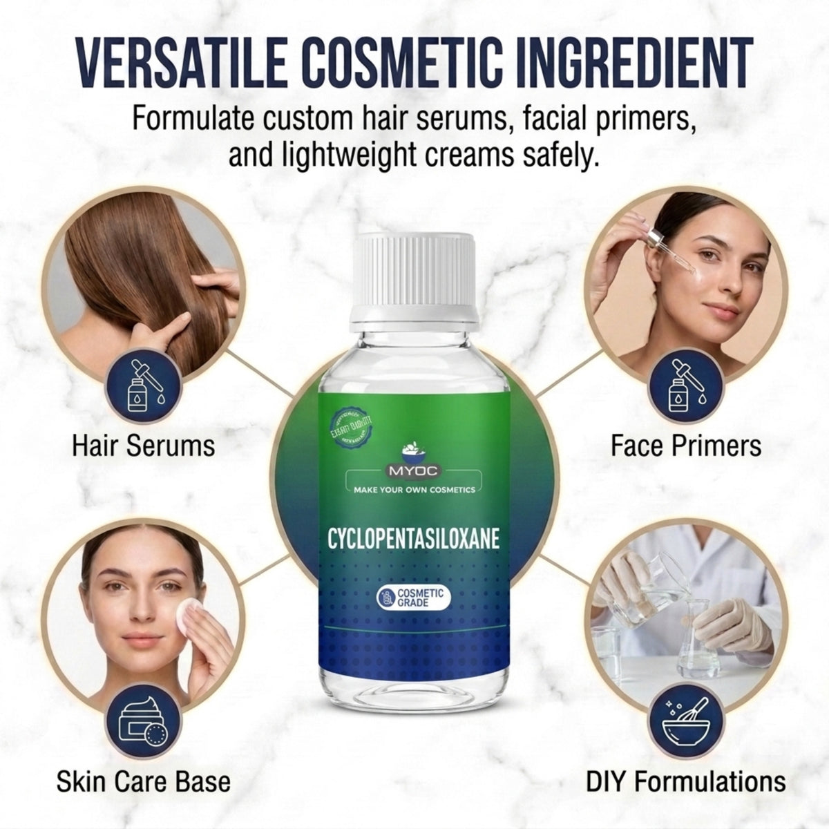 Cyclopentasiloxane key benefits for cosmetic formulations