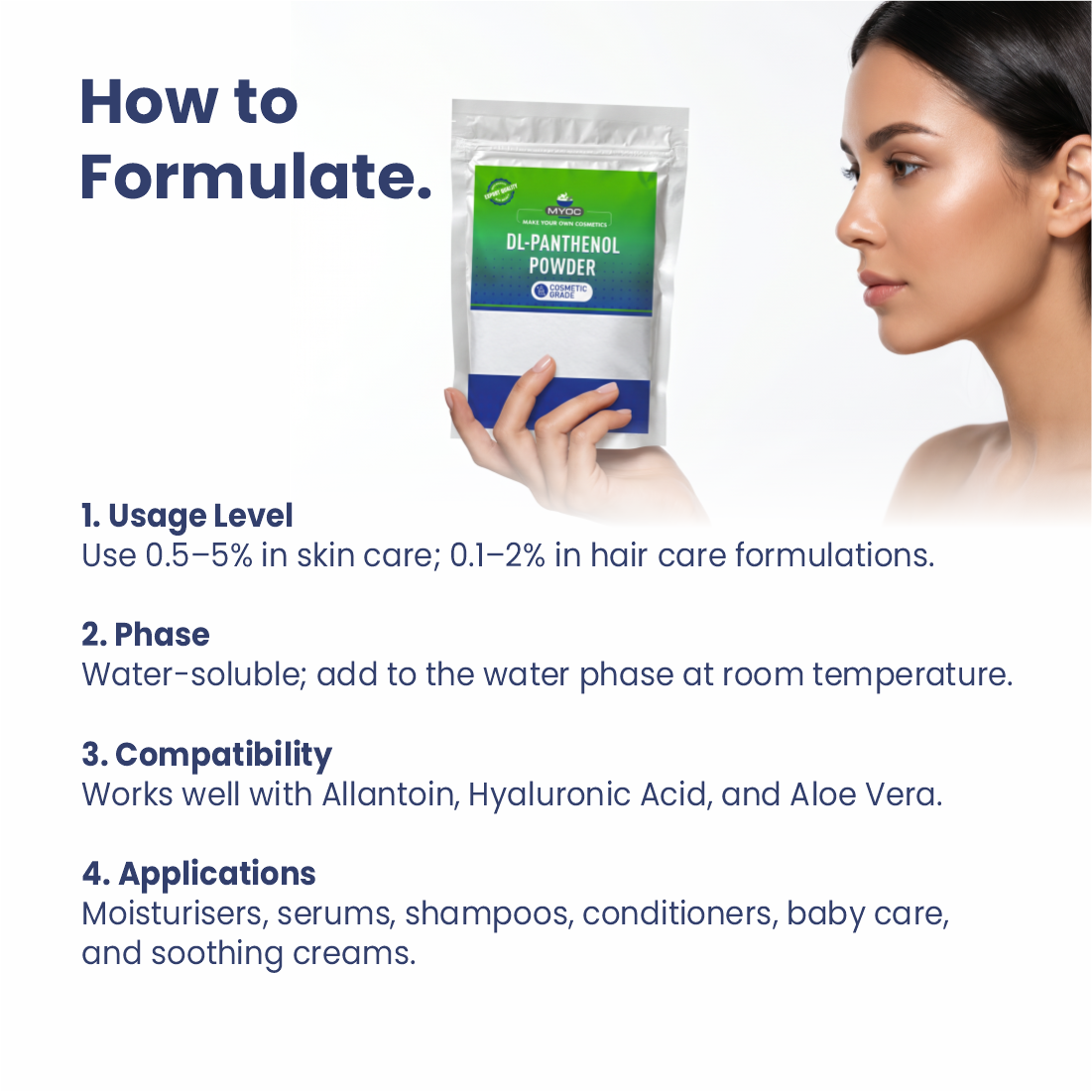 How to use Dl Panthenol in cosmetic formulations