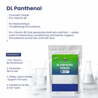 Dl Panthenol ingredient for cosmetic and personal care formulations