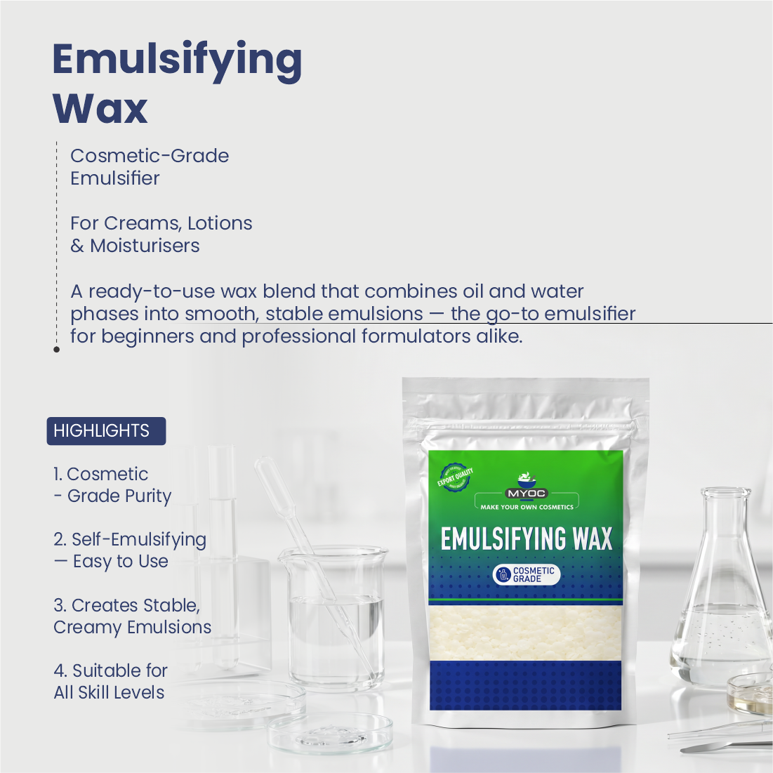 Emulsifying Wax for creams balms and personal care formulations