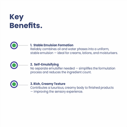 Emulsifying Wax key benefits for cosmetic formulations