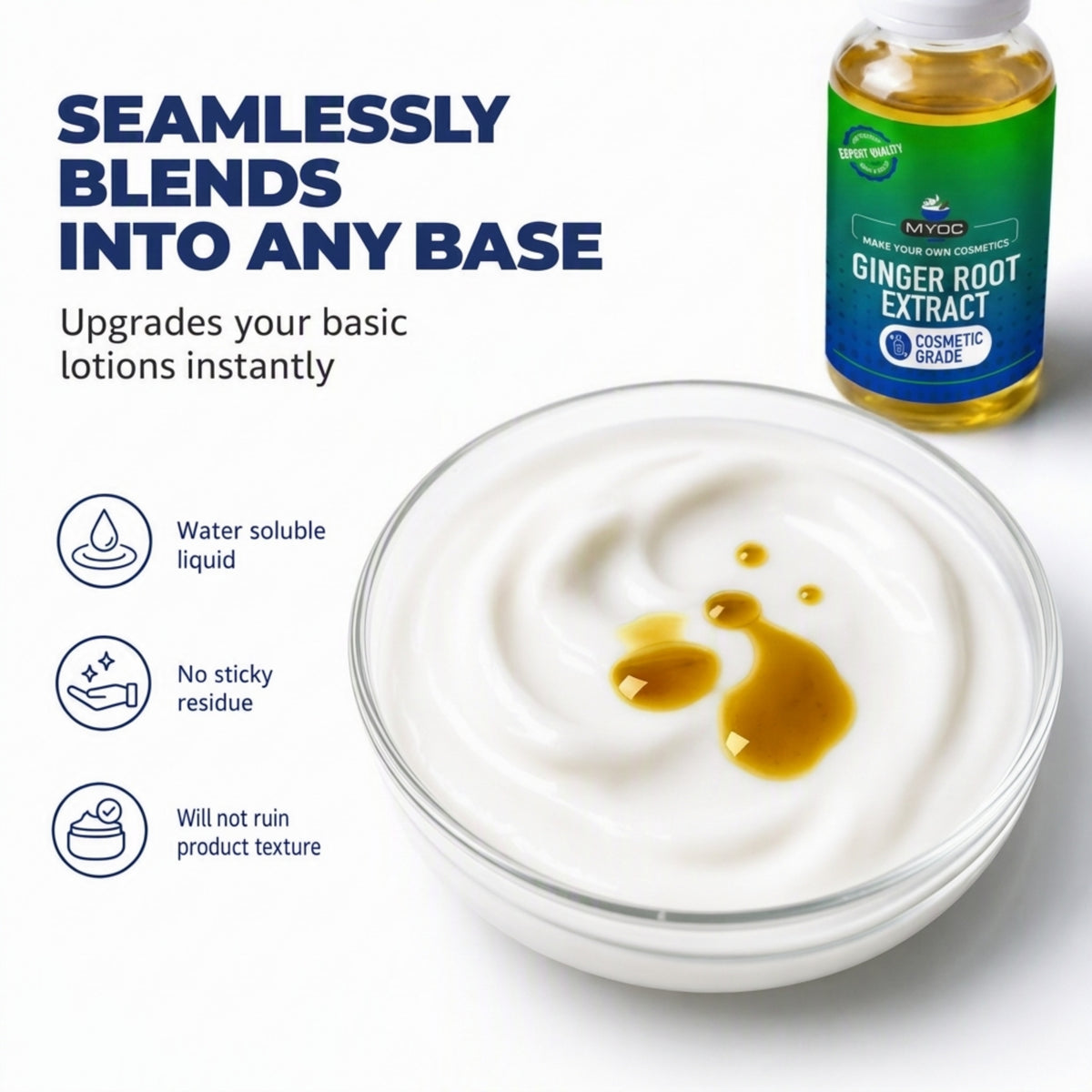 Ginger Root Extract applications in serums creams masks and hair care products