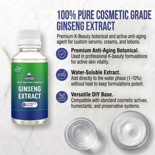 Ginseng Extract botanical ingredient for cosmetic formulations