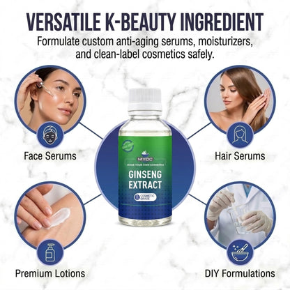Ginseng Extract key benefits for skincare and haircare formulations