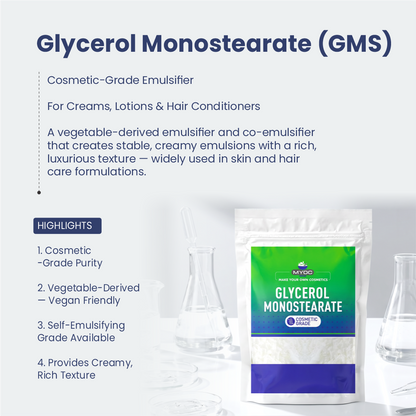 Glycerol Monostearate ingredient for cosmetic and personal care formulations