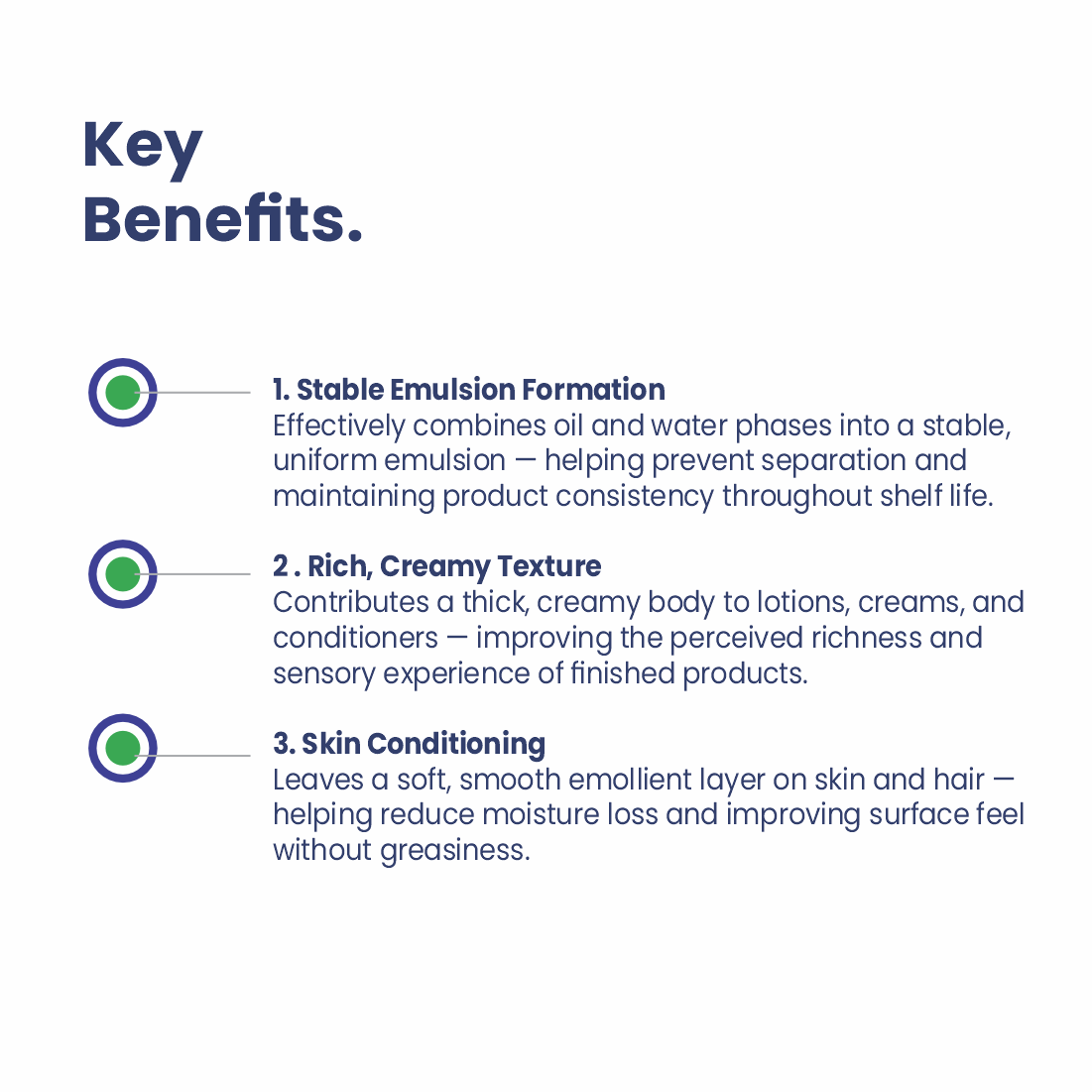 Glycerol Monostearate key benefits for cosmetic formulations