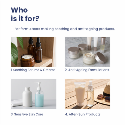 Gotu kola Extract applications in serums creams masks and hair care products