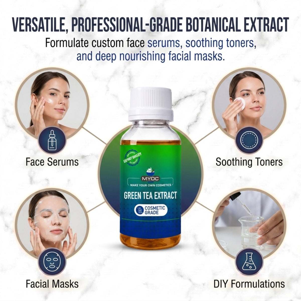 Green Tea Extract key benefits for skincare and haircare formulations