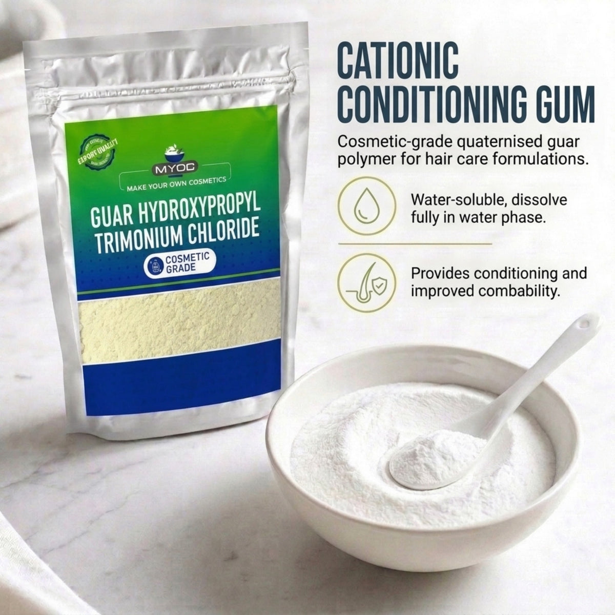 Guar Hydroxypropyl Trimonium Chloride formulation properties and ingredient profile