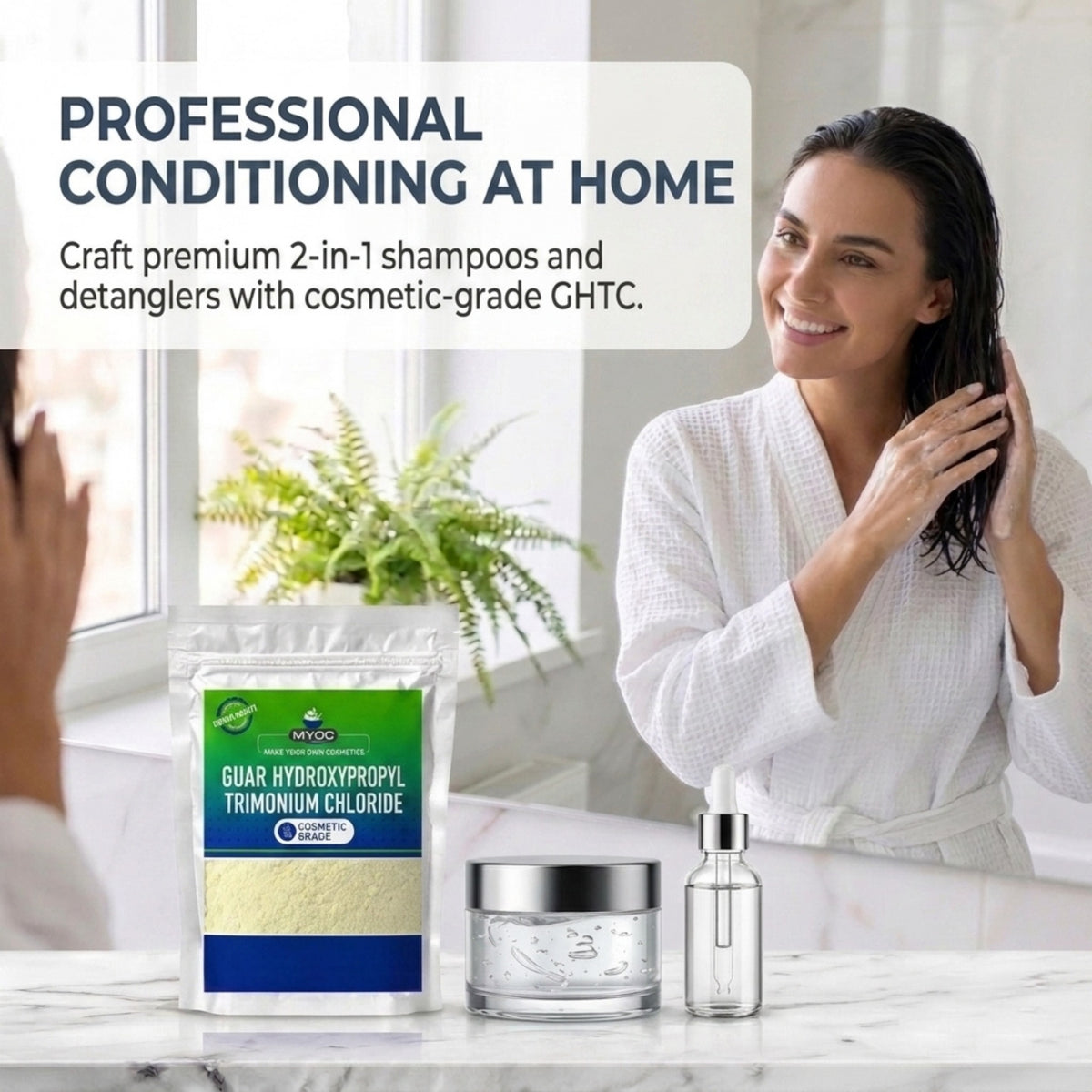 How to use Guar Hydroxypropyl Trimonium Chloride in cosmetic formulations