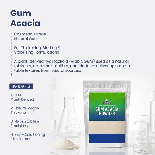 Gum Acacia ingredient for cosmetic and personal care formulations