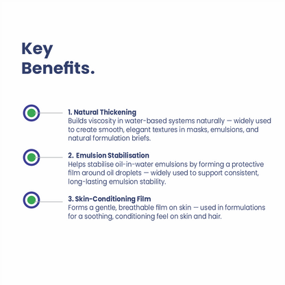 Gum Acacia key benefits for cosmetic formulations