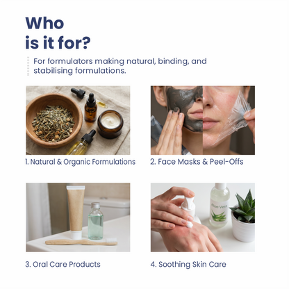 Gum Acacia applications in skincare haircare and personal care products