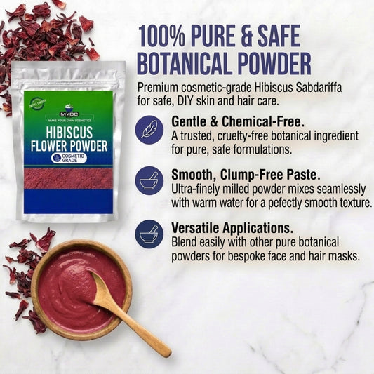 Hibiscus Flower Powder powder for cosmetic and personal care formulations