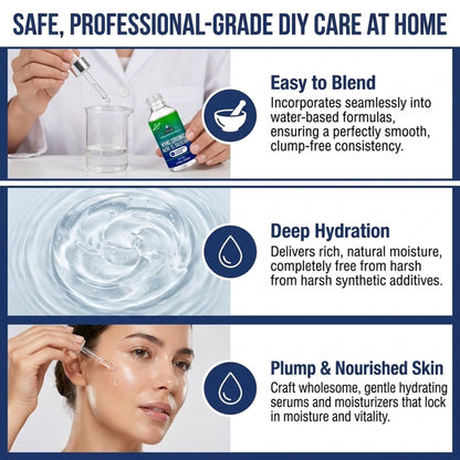Hyaluronic Acid 1% Solution formulation properties and cosmetic applications