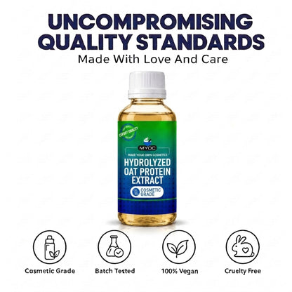Hydrolyzed Oat Protein cosmetic formulation and raw material reference