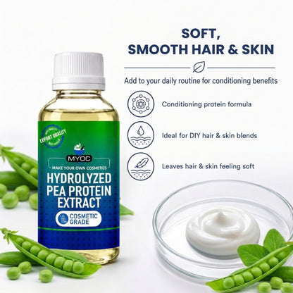 Hydrolyzed Pea Protein formulation properties for cosmetic products