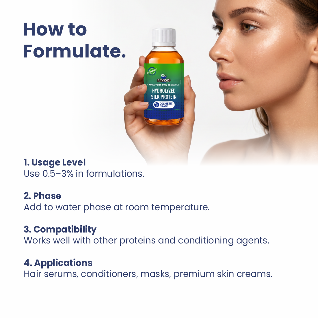 How to use Hydrolyzed Silk Protein in cosmetic formulations