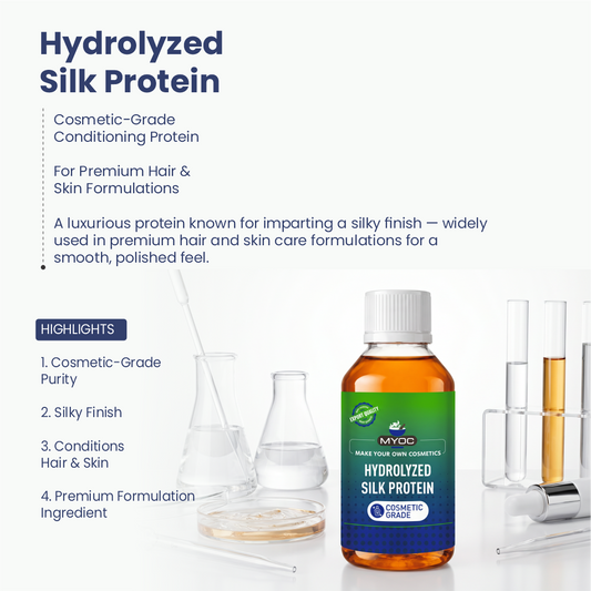 Hydrolyzed Silk Protein protein ingredient for hair and skin care formulations