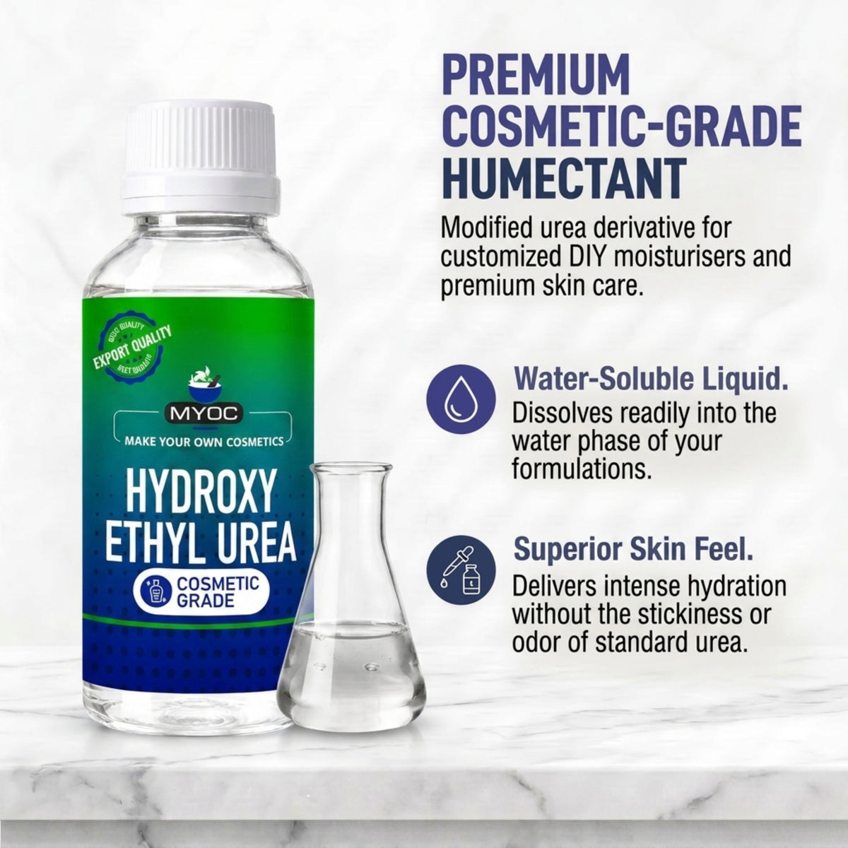 Hydroxy Ethyl Urea ingredient for cosmetic and personal care formulations
