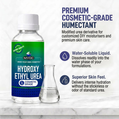 Hydroxy Ethyl Urea ingredient for cosmetic and personal care formulations
