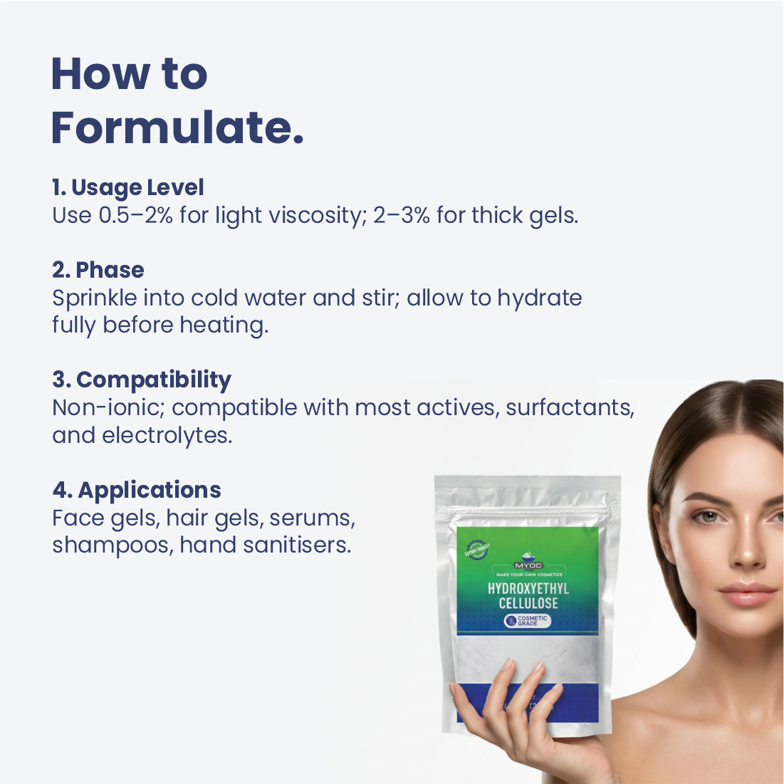 How to use Hydroxyethyl cellulose in cosmetic formulations
