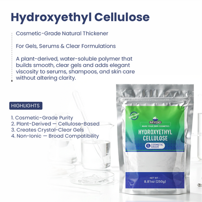 Hydroxyethyl cellulose ingredient for cosmetic and personal care formulations
