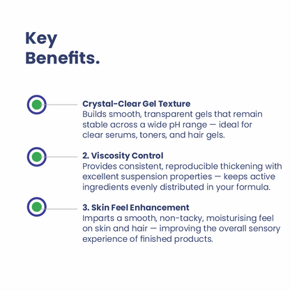 Hydroxyethyl cellulose key benefits for cosmetic formulations