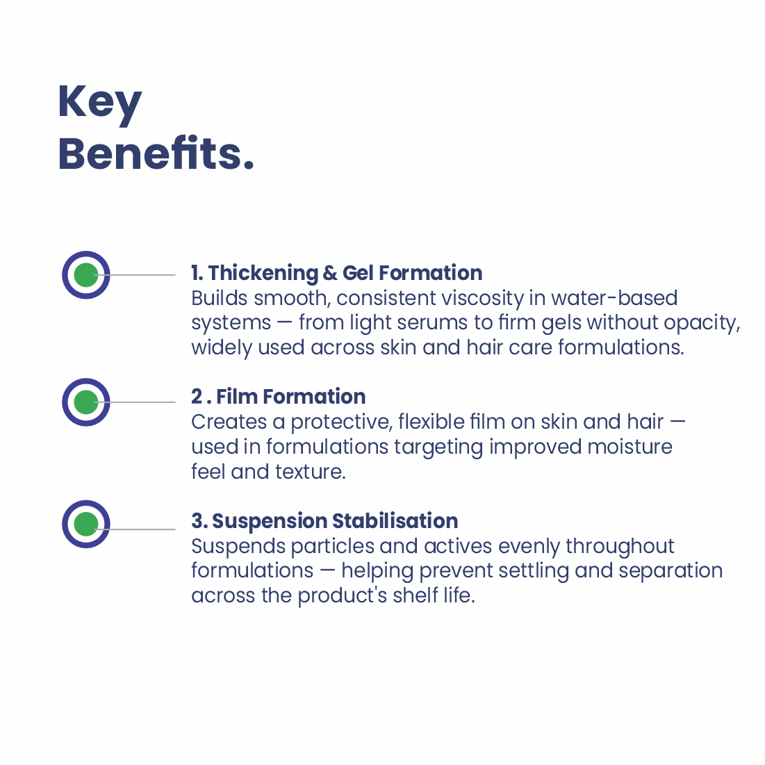 Hydroxypropyl Methylcellulose key benefits for cosmetic formulations