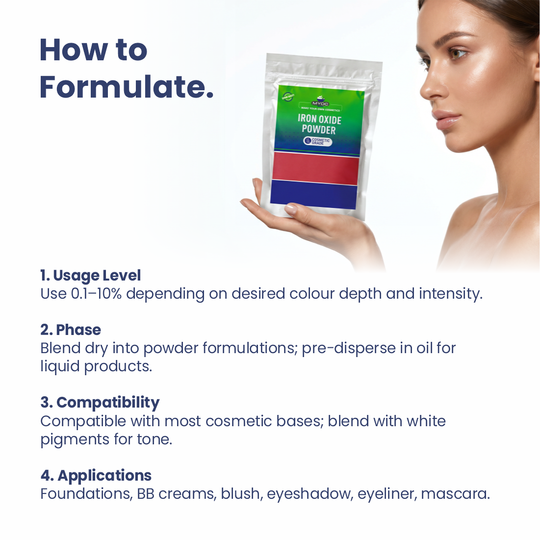 How to use Iron Oxide in cosmetic formulations