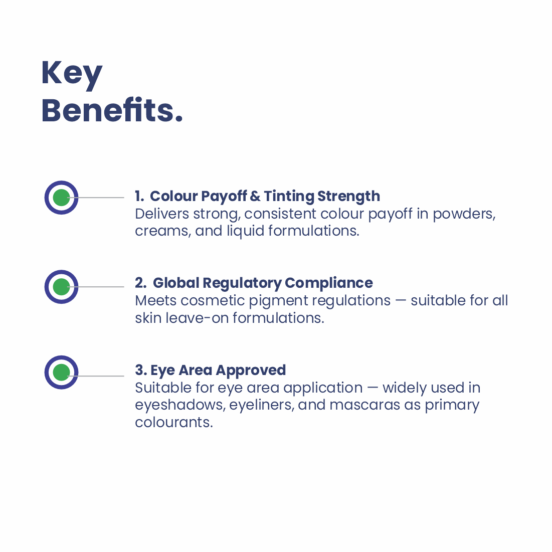 Iron Oxide key benefits for cosmetic formulations
