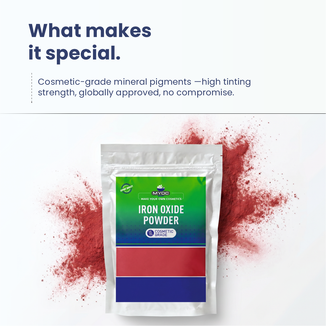Iron Oxide formulation properties and ingredient profile