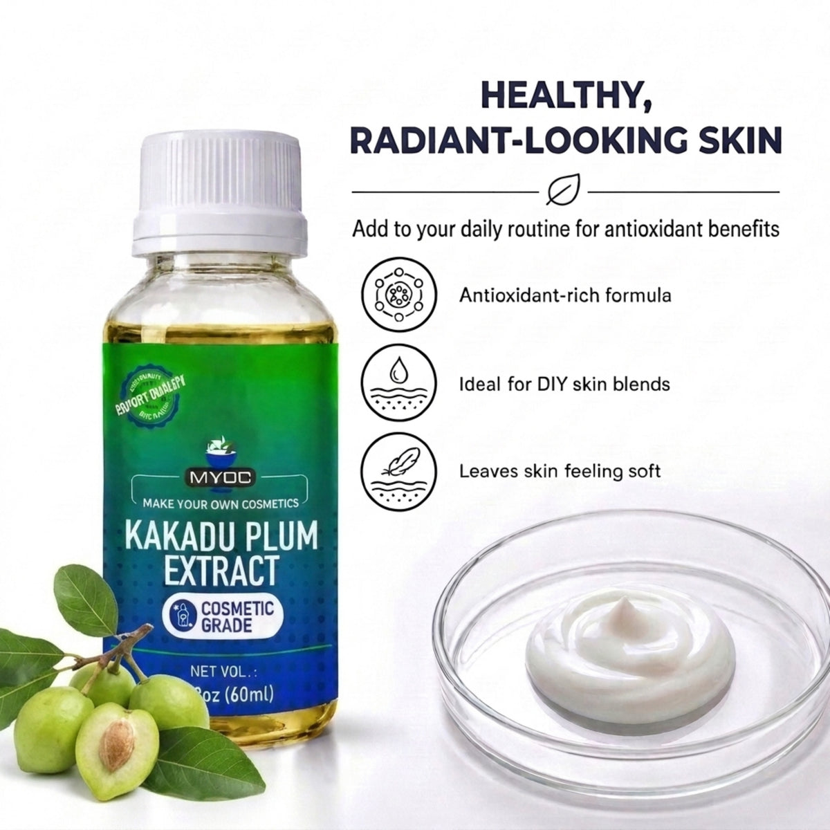 Kakadu Plum Extract formulation properties and cosmetic applications