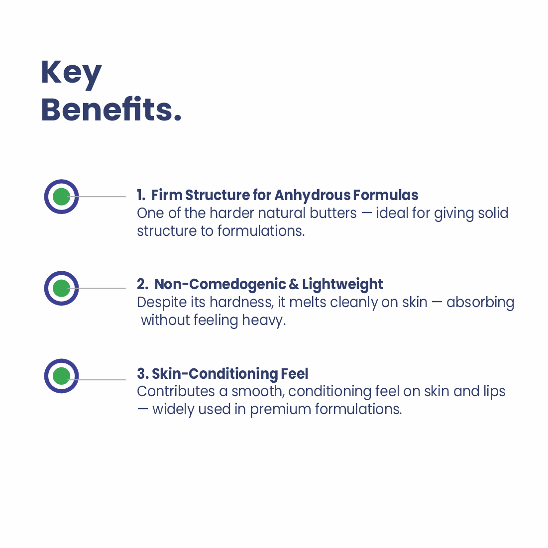 Kokum Butter key benefits for cosmetic formulations