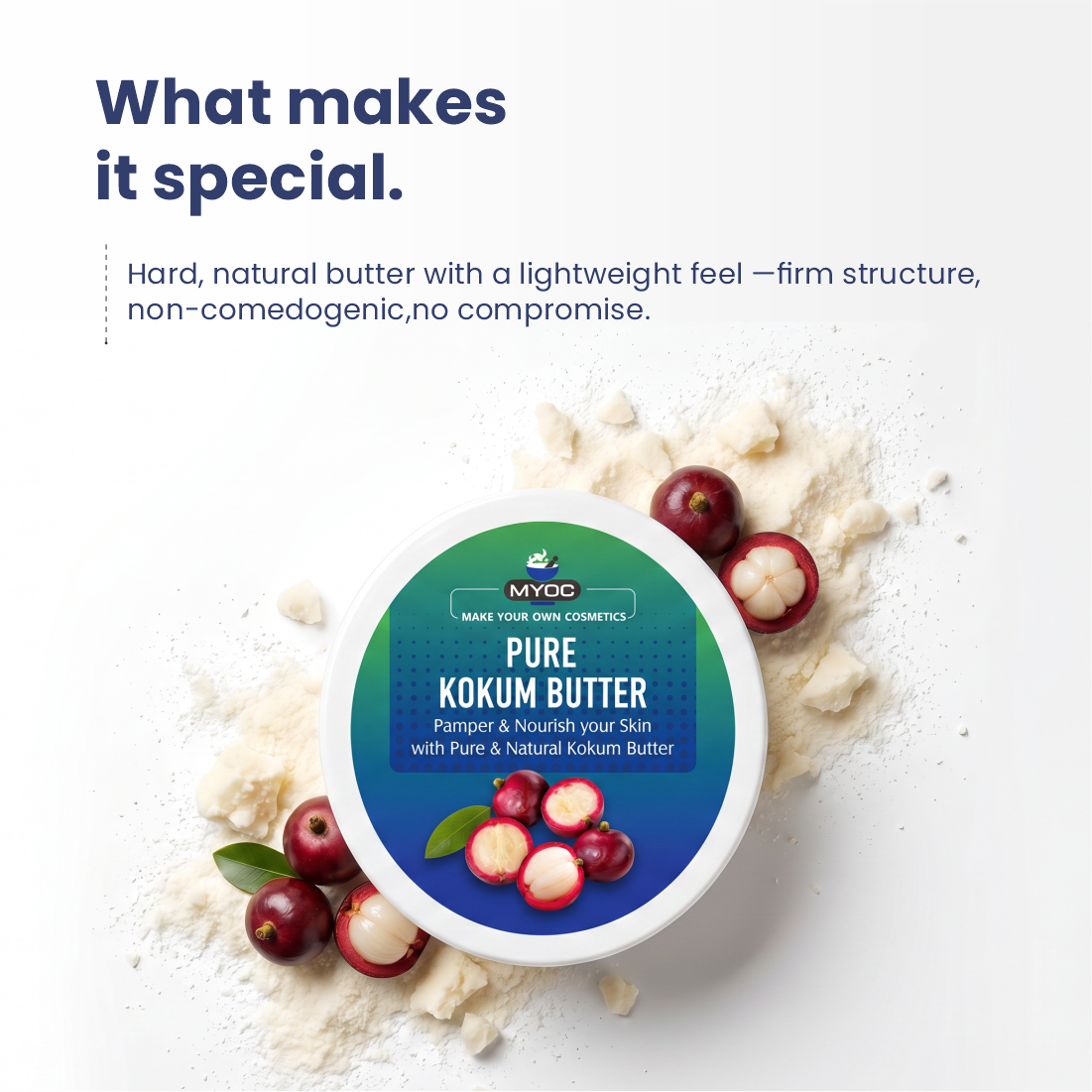 Kokum Butter texture and formulation properties