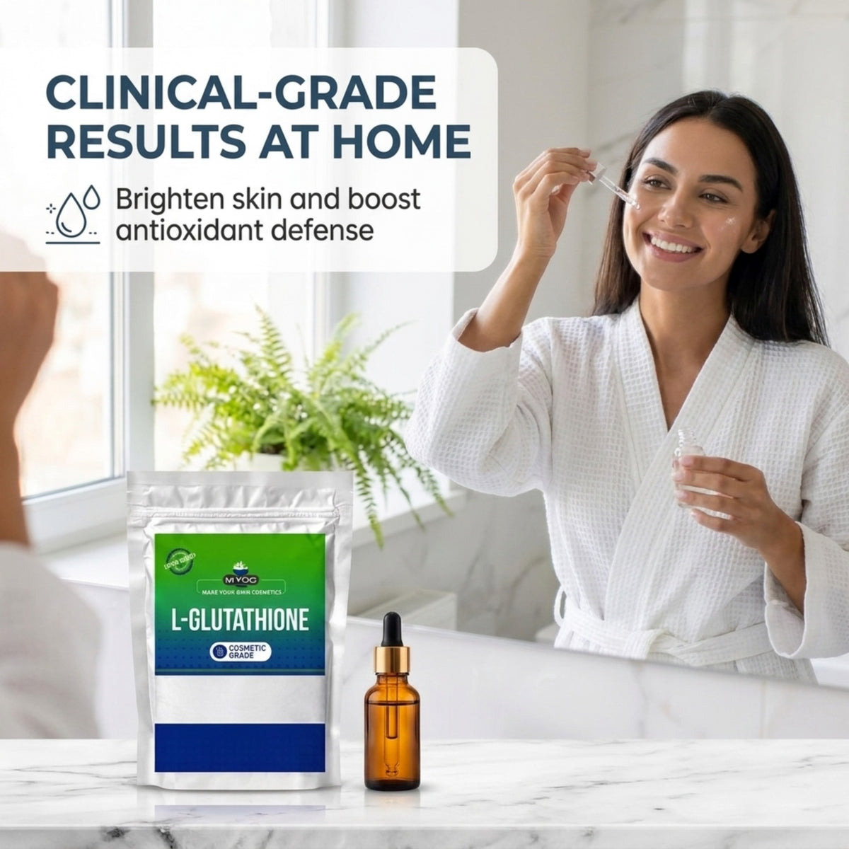 L-Glutathione applications in serums creams lotions and cosmetic products