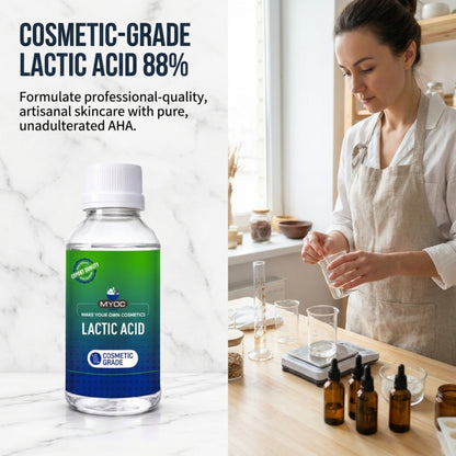 Lactic Acid applications in serums creams lotions and cosmetic products