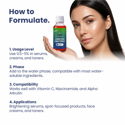 How to use Licorice Root Extract in cosmetic formulations