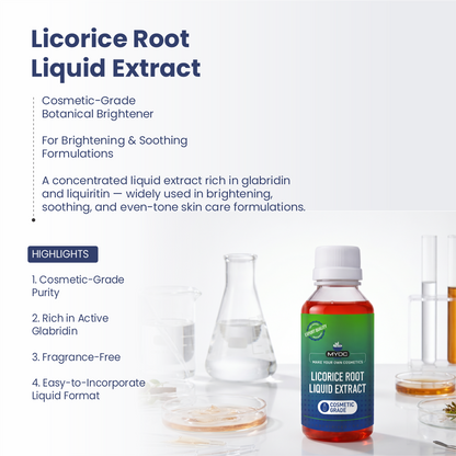 Licorice Root Extract botanical ingredient for cosmetic formulations