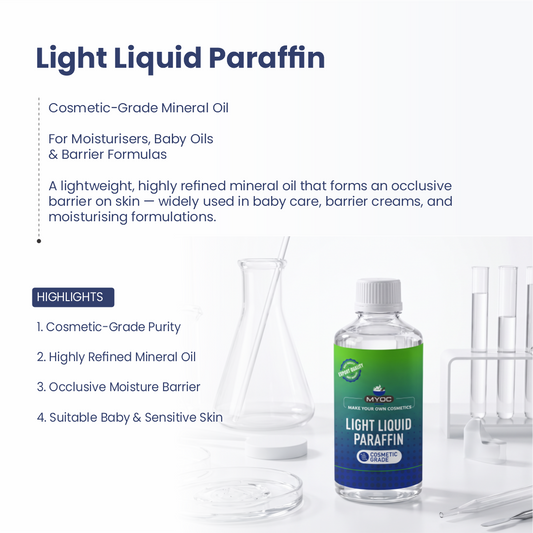Light Liquid Paraffin for creams balms and personal care formulations