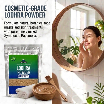 Lodhra Powder applications in skincare haircare masks and personal care products